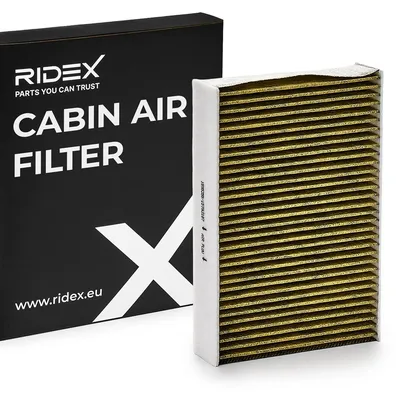 Produktbild von RIDEX 424I0522 Aktivkohle Innenraumfilter Pollenfilter für BMW X3 (F25) für RENAULT Scénic III (JZ0/1) GRAND SCÉNIC III (JZ0/1) Trafic III Kastenwagen
