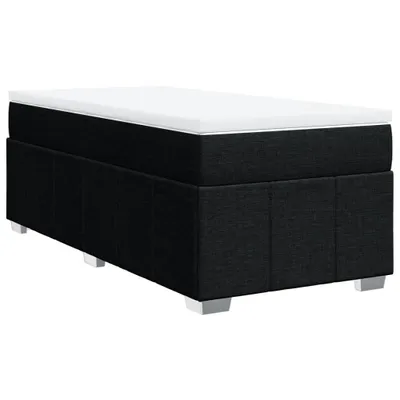 Produktbild von Boxspringbett mit Matratze Schwarz 90x200 cm Stoff