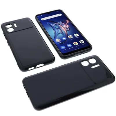 Produktbild von foto-kontor Hülle kompatibel mit Doogee X98 / X98 PRO Schutzhülle Tasche Gummi TPU Schutz Handytasche schwarz