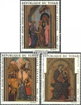 Produktbild von Briefmarken Tschad 1970 Mi 338-340 (kompl.Ausg.) gestempelt Gemälde italienischer Meister