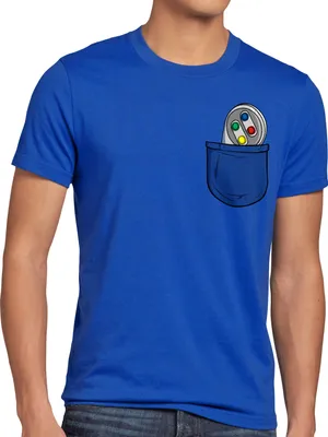 Produktbild von style3 SNES Brusttasche Herren T-Shirt classic 16-Bit konsole pocket