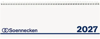 Produktbild von Querkalender 30x10cm 1 Woche/Seite weiß Kalendarium 2027