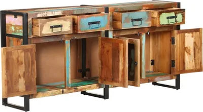 Produktbild von vidaXL Sideboard 172x35x80 cm Altholz Massiv
