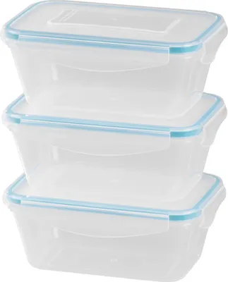 Produktbild von Dose MagicHome Lunchbox Set YH416, rechteckig, 3er Set, 700 ml, 172x115x71 mm