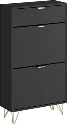 Immagine prodotto di Armadio per le scarpe Vicco Helge Nero 60 x 107.5 cm 2 scomparti, Model 54240