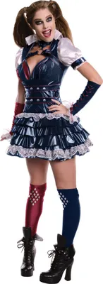 Produktbild von Harley Quinn - Kostüm - Damen BN4700 (S) (Schwarz/Weiß/Rot)