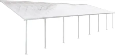 Produktbild von Palram - Canopia Aluminium Terrassenüberdachung Feria Weiß 387x1212x305 cm