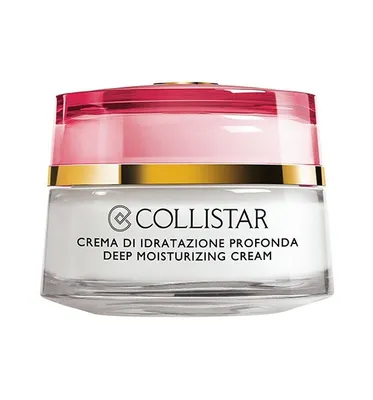 Zdjęcie produktu dla Collistar Deep Moisturizing Cream, Kobiety, 50 ml, Krem, Skóra uniwersalna, Nawilżający, Odżywiający, Spulchnianie, Kojąca, 72 h