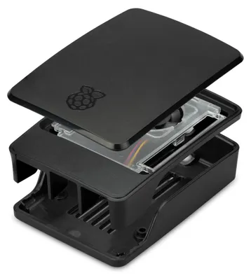 Zdjęcie produktu dla Raspberry Pi SC1160, Etui, Raspberry Pi 5, Raspberry Pi, Czarny, Szary, Kopolimer akrylonitrylo-butadieno-styrenowy (ABS), Poliwęglan (PC)