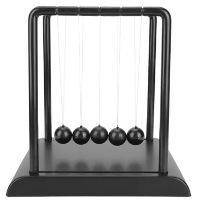 Produktbild von Newtons Cradle Balance Stahlbällchen Physikwissenschaft Pendel Ornamente Intelligenter Spielzeugschreibtisch