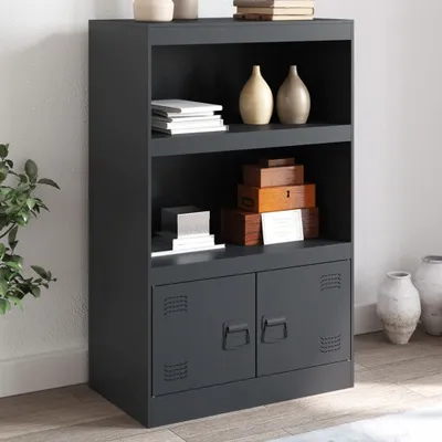 Obrázek produktu pro Maison Exclusive - Příborník antracit 67x39x107 cm ocel