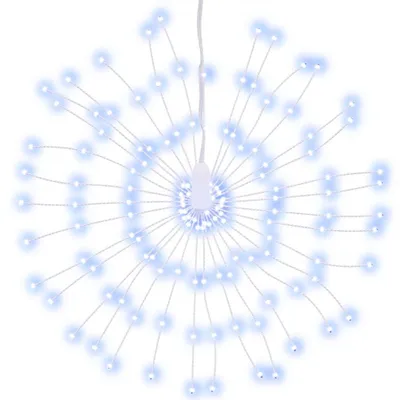 Zdjęcie produktu dla vidaXL Lampki choinkowe fajerwerki 140 LED biały zimny 17 cm