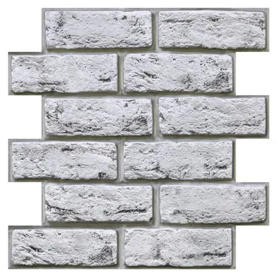 Produktbild von 3D-Wandpaneele, selbstklebende Wandverkleidung in Steinoptik, 10 Stück, 30 x 30 cm, wasserdicht, selbstklebende PVC-Wandpaneele für Wohnzimmer, Schlafzimmer und Küche.