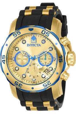 Produktbild von Invicta Pro Diver - SCUBA 17887 Herrenuhr - Quarzwerk - Edelstahl mit goldenem Zifferblatt - 48 mm