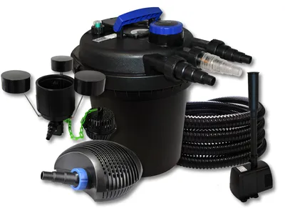 Obrázok produktu pre SunSun Tlakový rybníkový filter pre 10000l s 11W UVC, 40W ECO čerpadlo 25m hadica Skimmer Fontána