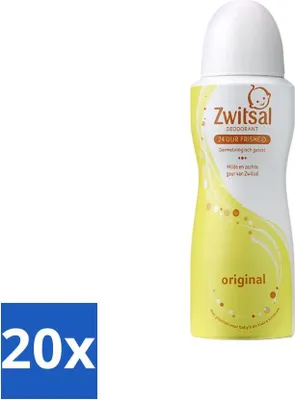Zdjęcie produktu dla Zwitsal Dezodorant Original 100 ml - Value pack - 20 sztuk