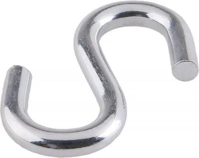 Produktbild von S-Haken aus Baustahl, 8x80 mm, feuerverzinkt, für Seil- und Kabelverbindungen