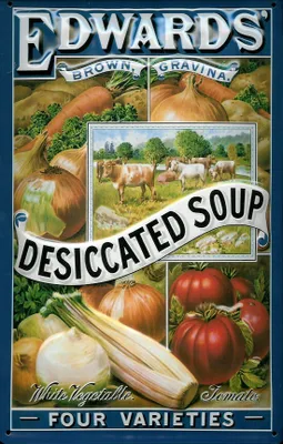 Produktbild von Blechschild Edwards Desiccated Soup Suppe Gemüsesuppe Schild