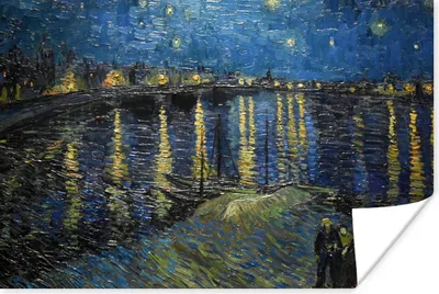 Produktbild von MuchoWow® Poster Van Gogh - Brücke - Alte Meister 60x40 cm - Schlafzimmerdekoration