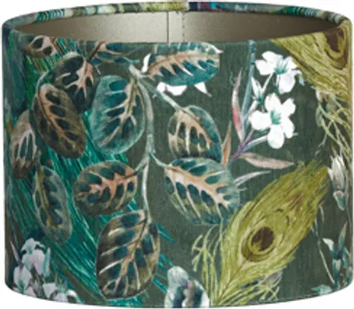 Image de Lumière & Intérieur - Abat-jour XENIA FLORA - Ø 20 x 15 cm - Vert