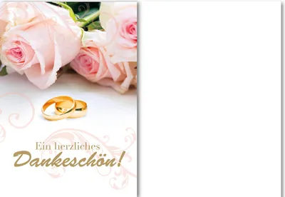 Produktbild von Danksagung - 5 Danksagungen im Format 10,5 x 15 cm mit 5 Umschlägen 3