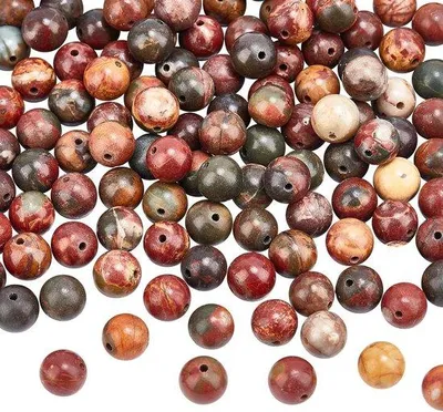 Immagine prodotto di Perle naturali da 8 mm - perle rotonde per la creazione di gioielli - diametro 1 mm