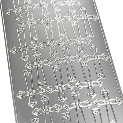 Produktbild von Dekorative Aufkleber Kreuze 2 silber