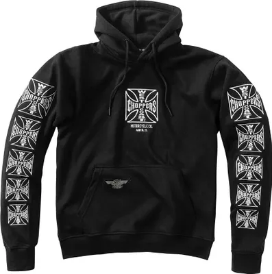 Produktbild von West Coast Choppers Dominator Reißverschlusspullover Schwarz L Herren Schwarz L