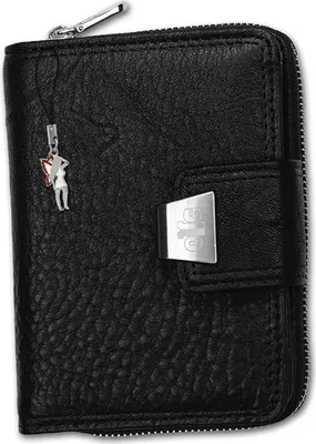 Produktbild von Jennifer Jones RFID Blocker Echtleder Damen Portemonnaie schwarz 12.5x3.5x9cm D2OPJ708S