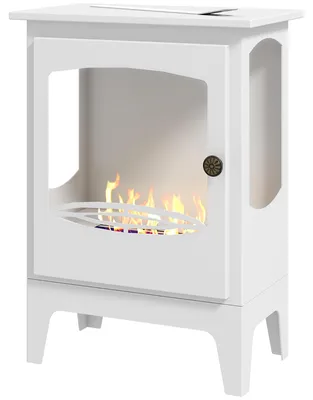 Produktbild von Bioethanol-Kamin aus Stahl, 7000 BTU, 0,9-Liter-Tank, 3 Stunden Brenndauer, Ma?e: 39 x 26 x 54 cm, schwarz