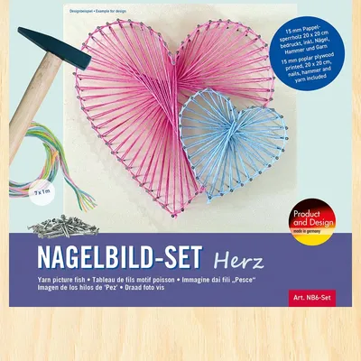 Produktbild von Pebaro Nagelbild-Set Herz, NB6-SET