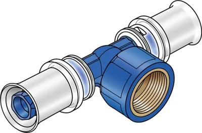 Produktbild von KE Kelit KWW447, KELOX-WINDOX-W T-Stück, mit Abgang IG 20x3/4", 1 Stk.