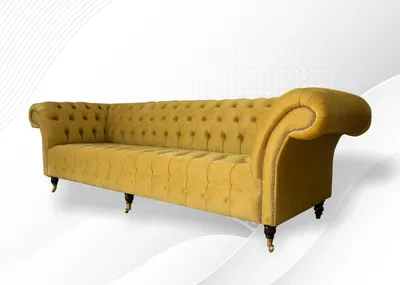Produktbild von xxl Chesterfield Big Sofa Couch Polster Garnitur 4 Sitz Textil Sofas Couchen Neu