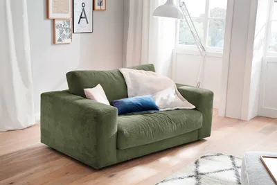 Produktbild von KAWOLA Doppelsessel MADELINE Loveseat Cord olivgrün