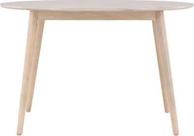 Image de Flora table à manger Ø120cm whitewash.