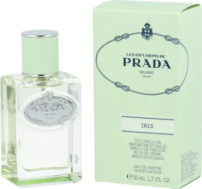 Produktbild von Prada Infusion d'Iris, 50 ml, Nicht nachfüllbare Flasche, Spray, ALCOHOL DENAT., PARFUM (FRAGRANCE), AQUA (WATER), BUTYL METHOXYDIBENZOYLMETHANE, ETHYLHEXYL...