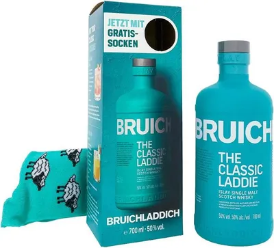 Produktbild von Bruichladdich The Classic Laddie + Box mit Socken 700ml 50% Vol.