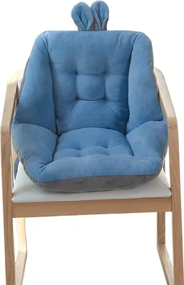 Produktbild von Stuhlkissen mit All-in-One Memory Foam Kissen Weiches Tragbares Sitzkissen Lazy Sofa für Home Office Chair, Blau