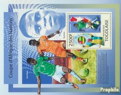 Produktbild von Briefmarken Togo 2013 Mi Block 821 (kompl. Ausgabe) postfrisch Fußball - Afrikanischer Nationenpokal