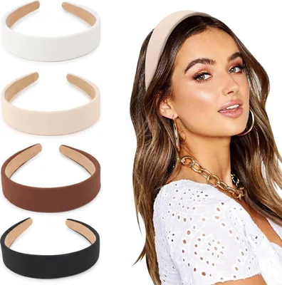 Produktbild von DRESHOW Haarreifen Damen Mädchen 4 Stück Boho Stirnband Set