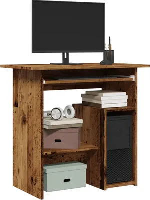 Produktbild von "2026 Promotion" Schreibtisch Altholz-Optik 80x45x74 cm Holzwerkstoff - Schreibtische CC31611