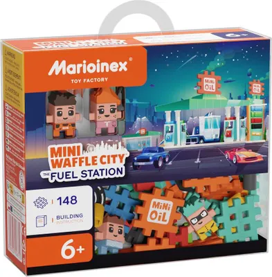 Obrázek produktu pro Mini Waffle City 148el Čerpací stanice