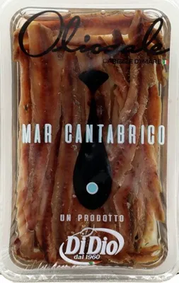 Zdjęcie produktu dla Filety z sardeli kantabryjskiej z papryką Alici del Cantabrico Peperoncino 70g - Di Dio