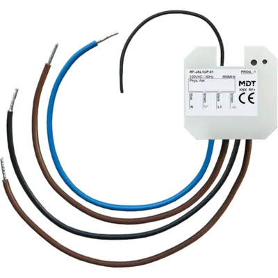 Produktbild von MDT RF-JAL1UP.01 KNX RF+Funk Jalousie- aktor 1fach UP 10A 230VAC f.ETS5