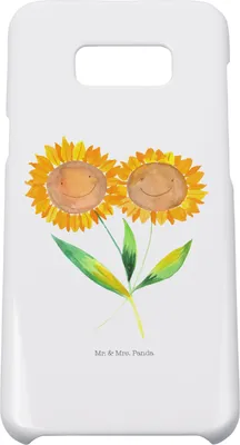 Produktbild von Mr. & Mrs. Panda Samsung Galaxy S8 plus Handyhülle  Blume Sonnenblume - Weiß - Geschenk, Cover, Freundin, Lieblingsmensch, Zusammen, Sonnenblumen, Garten, Handy, Hülle