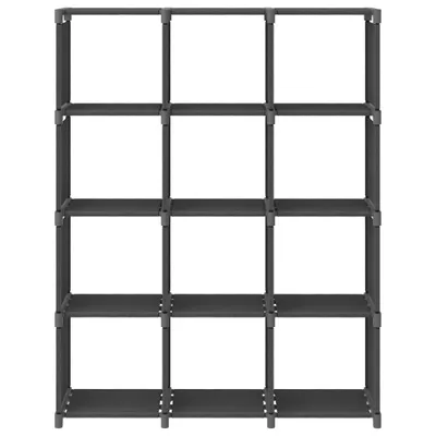 Immagine prodotto di Scaffale a cubo 12 scomparti Grigio 103x30x141 cm Tessuto