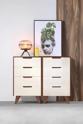 Obrázek produktu pro Komoda, designové komody, skříň XXL, designová police, skříň s policemi, komoda se zásuvkami