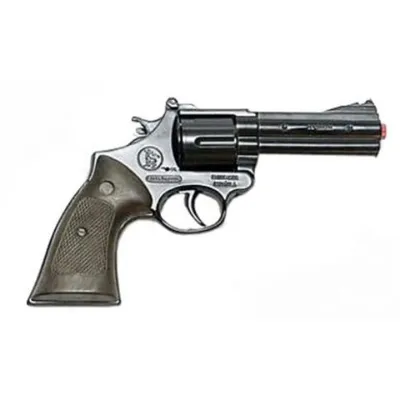 Obrázek produktu pro Policejní revolver černý kovový 12 ran