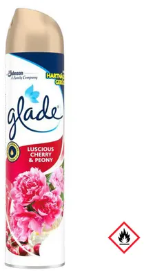 Image de Spray parfumé Glade Luscious Cherry et Peony 300ml