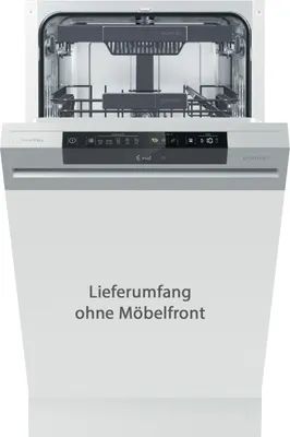 Produktbild von Gorenje GI 561D 10 S Geschirrspüler 45 cm - Silber - Teilintegrierbar - 11 Maßgedecke - 45 dB Geräuschpegel - Trocknungsklasse: A